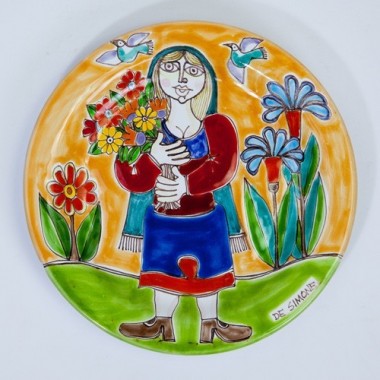 Circular plate DS 18 cm Flowers Harvest PT18DS-48