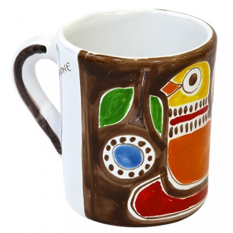 Tazza Mug Ceramiche De Simone decorata a mano Stromboli