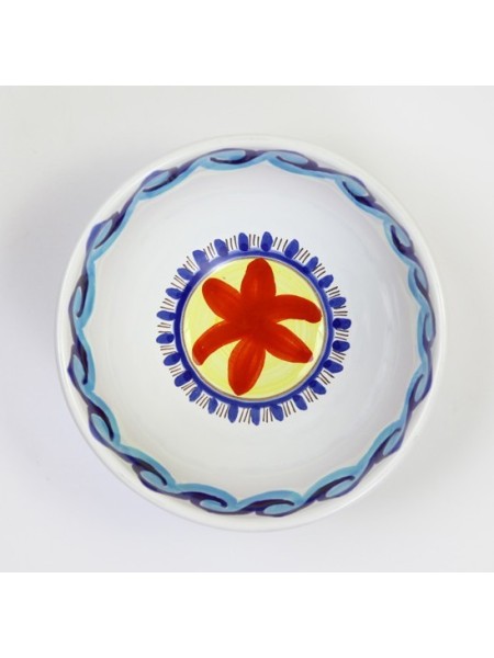 Antipastiera tonda ceramica siciliana de simone Tramontana BUFTR