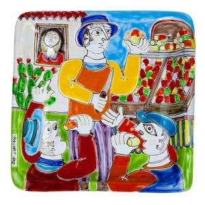 Squared Plate 24x24 DS 28 Prickly Pear Vendor