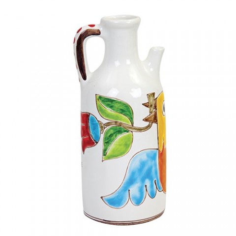 Brocca Folk Uccello con Fiore BR110FK