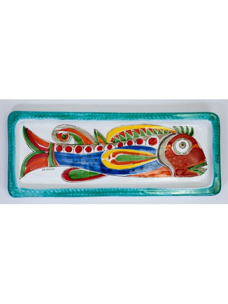 Vassoio Rettangolare Pesce Folk VSS38FK
