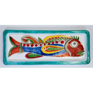 Vassoio Rettangolare Pesce Folk VSS38FK