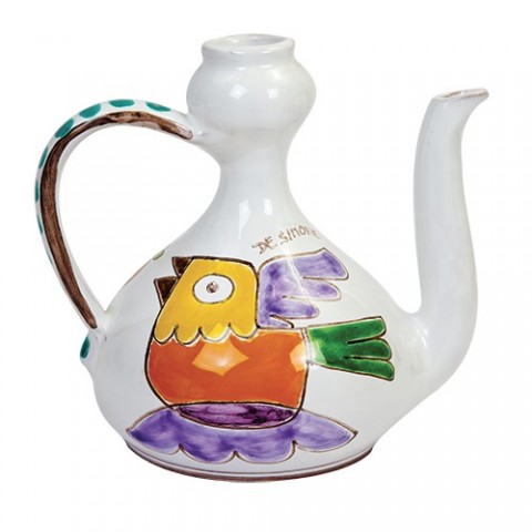 Brocca Folk Uccello BR124FK ceramiche de simone artigianali siciliane