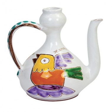 Brocca Folk Uccello BR124FK ceramiche de simone artigianali siciliane