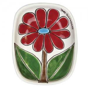 Posacenere Folk fiore ceramiche de simone PC273FK-1