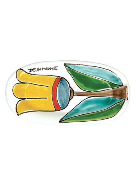 Posacenere Folk Tulipano ceramiche de simone PC298FK-1