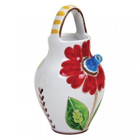 Pitcher Folk BR86FK Daisy de simone handmade sicilian pottery