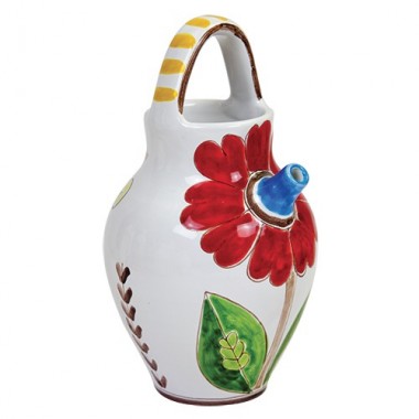 Pitcher Folk BR86FK Daisy de simone handmade sicilian pottery