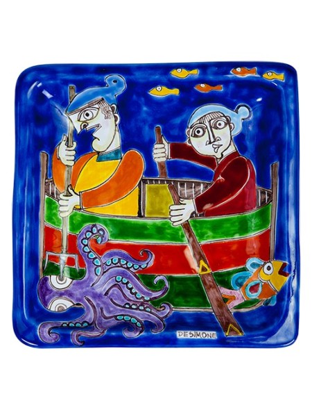 Squared Plate 24x24 DS 11 Octopus Fishing