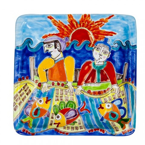 Squared Plate 24x24 DS 01 Fishmongers