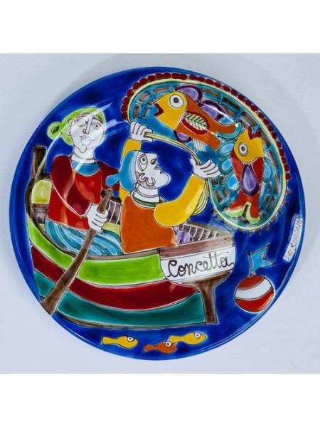 Piatto Tondo DS 25 cm PT25DS-20 Pescatori