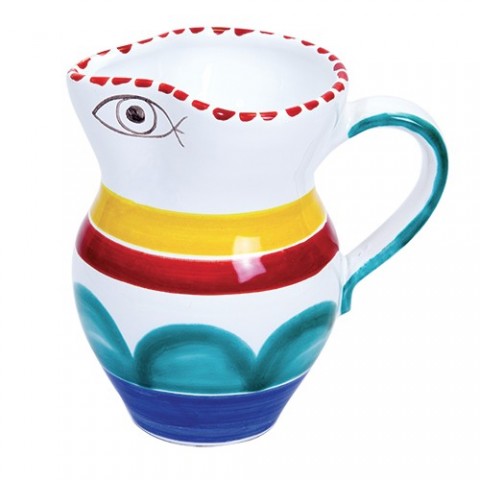 Brocca in ceramica Alicudi Ceramiche De Simone