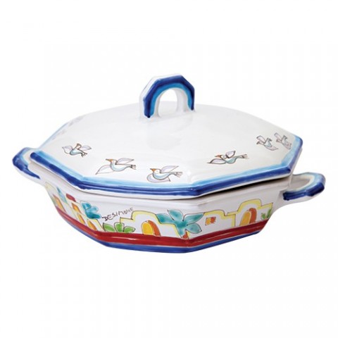 Octagonal Soup Bowl Dammusi