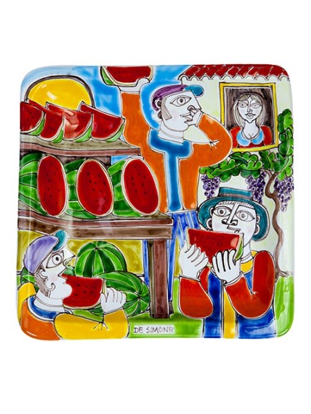 Squared Plate 24x24 DS Sale of Watermelons