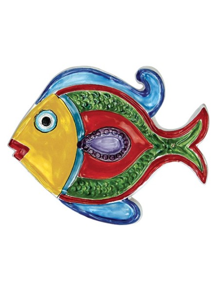 Pesce in Bassorilievo ceramiche de simone PER320/S-3