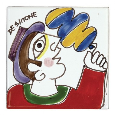 Decorative tile Man with Balloon TZT685FK-01
