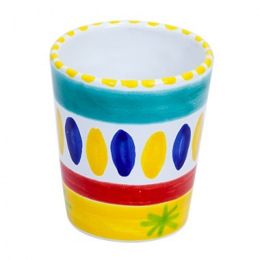 Handmade ceramic Glass Lipari de simone pottery