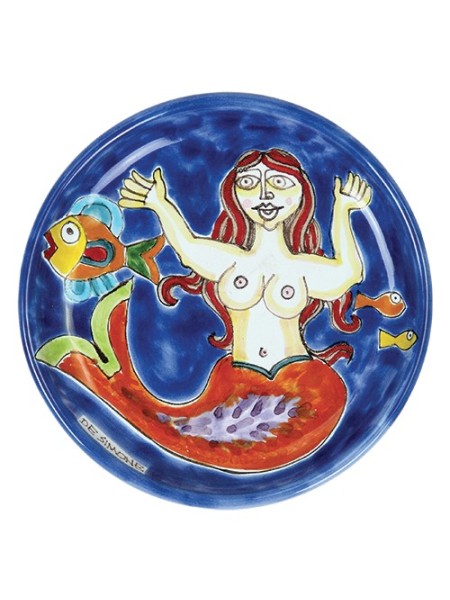 Piatto Tondo DS 15 cm Sirena PT15DS-4 ceramiche de simone