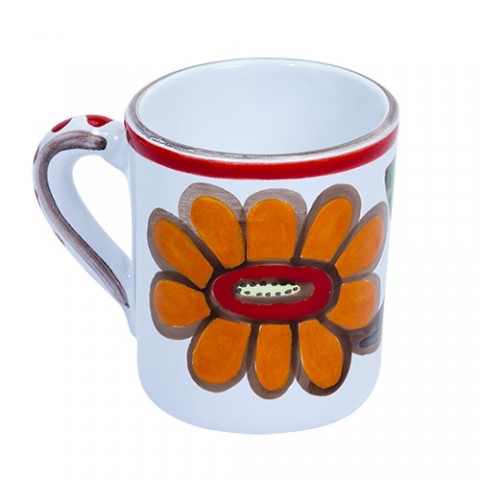 Tazza Mug Ceramiche De Simone decorata a mano Linosa