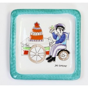 Square plate Folk Ice Cream Vendor PQFK-10