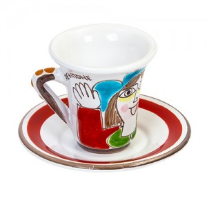 Coffee Cup with Saucer Folk TZZ57FK