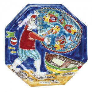 Octagonal Plate Folk DS POT25DS-06