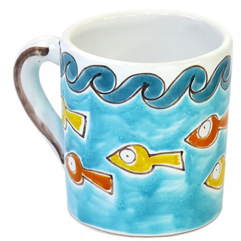 Tazza Mug Ceramiche De Simone decorata a mano Gadir
